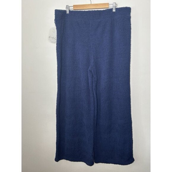 Wonderly Studio Fleece Lounge Pants Pull On Pajama Blue Soft Fuzzy Size 2X NWT - Picture 7 of 11